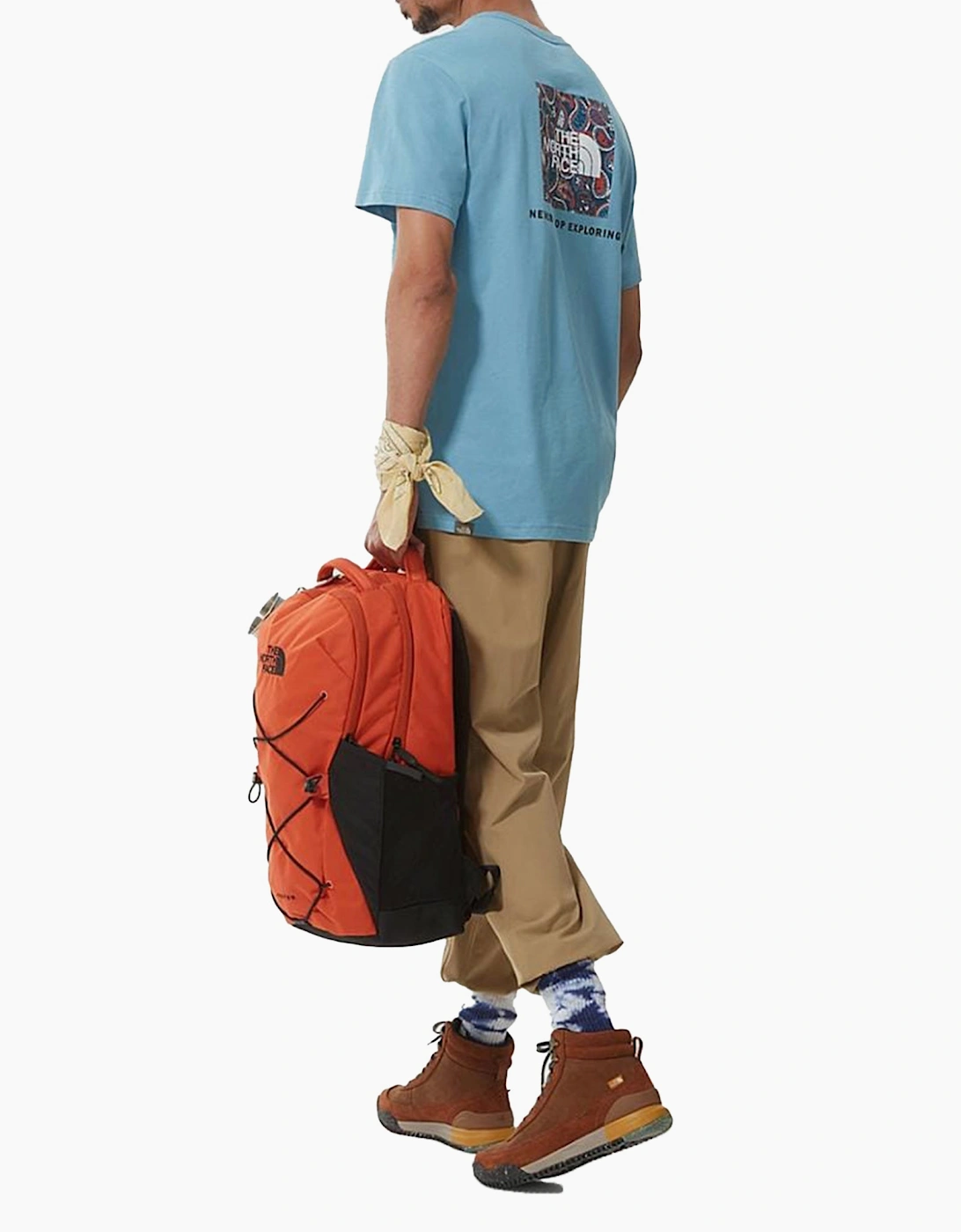 The North Face Mens T Shirts Crew Neck Short Sleeve Red Box Cotton Tee