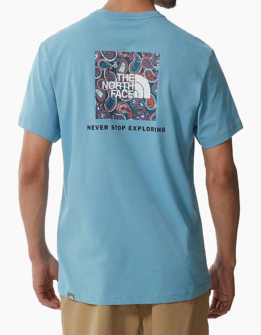 The North Face Mens T Shirts Crew Neck Short Sleeve Red Box Cotton Tee