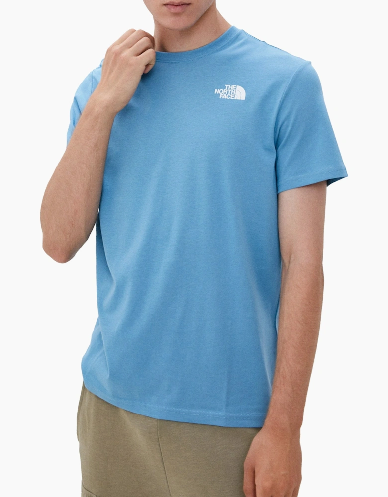 The North Face Mens T Shirts Crew Neck Short Sleeve Red Box Cotton Tee