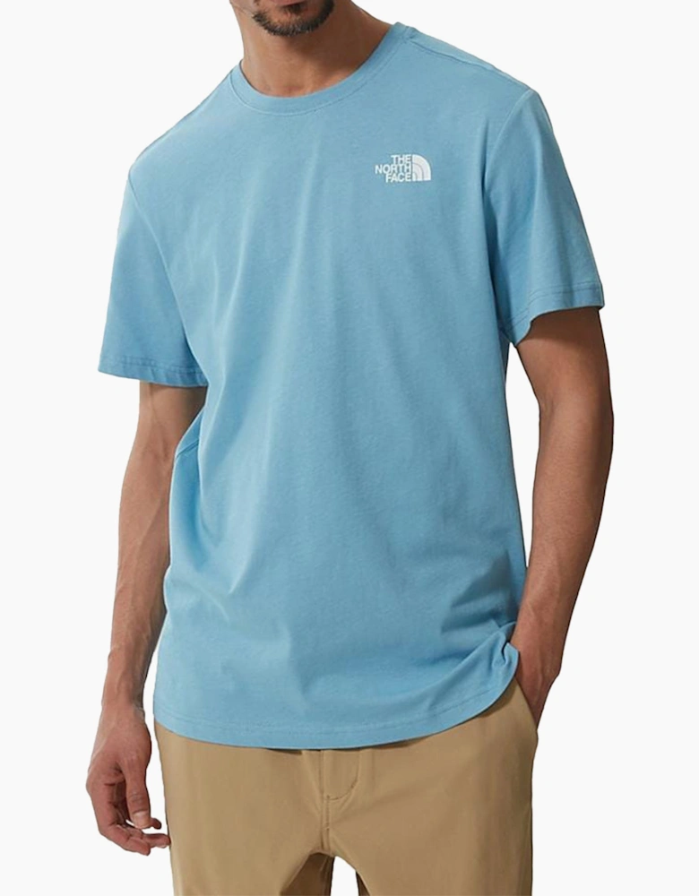 The North Face Mens T Shirts Crew Neck Short Sleeve Red Box Cotton Tee