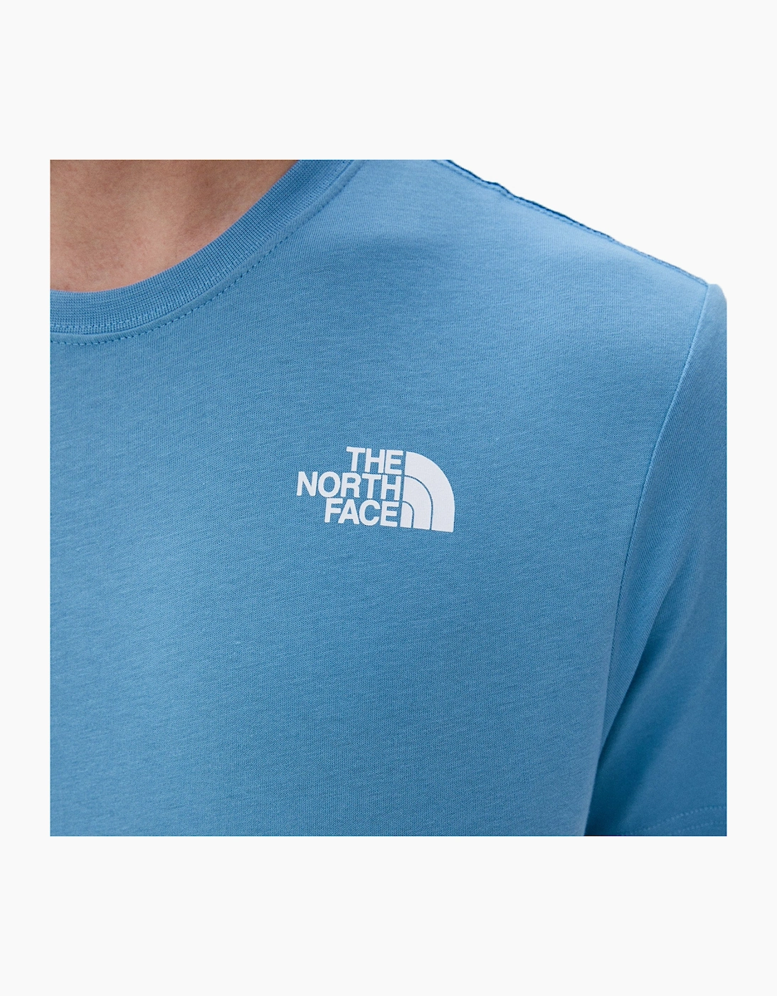The North Face Mens T Shirts Crew Neck Short Sleeve Red Box Cotton Tee