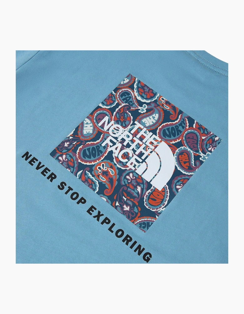 The North Face Mens T Shirts Crew Neck Short Sleeve Red Box Cotton Tee