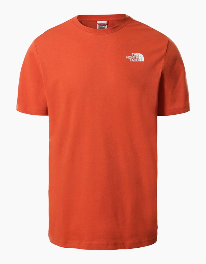 The North Face Mens T Shirts Crew Neck Short Sleeve Red Box Cotton Tee
