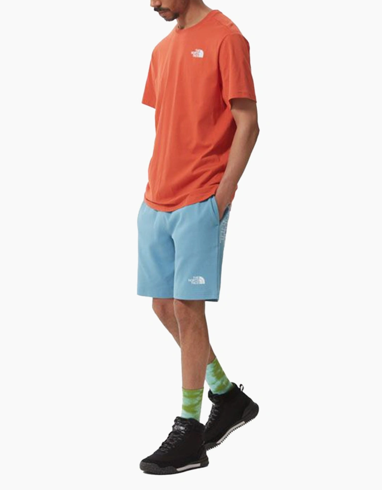 The North Face Mens T Shirts Crew Neck Short Sleeve Red Box Cotton Tee