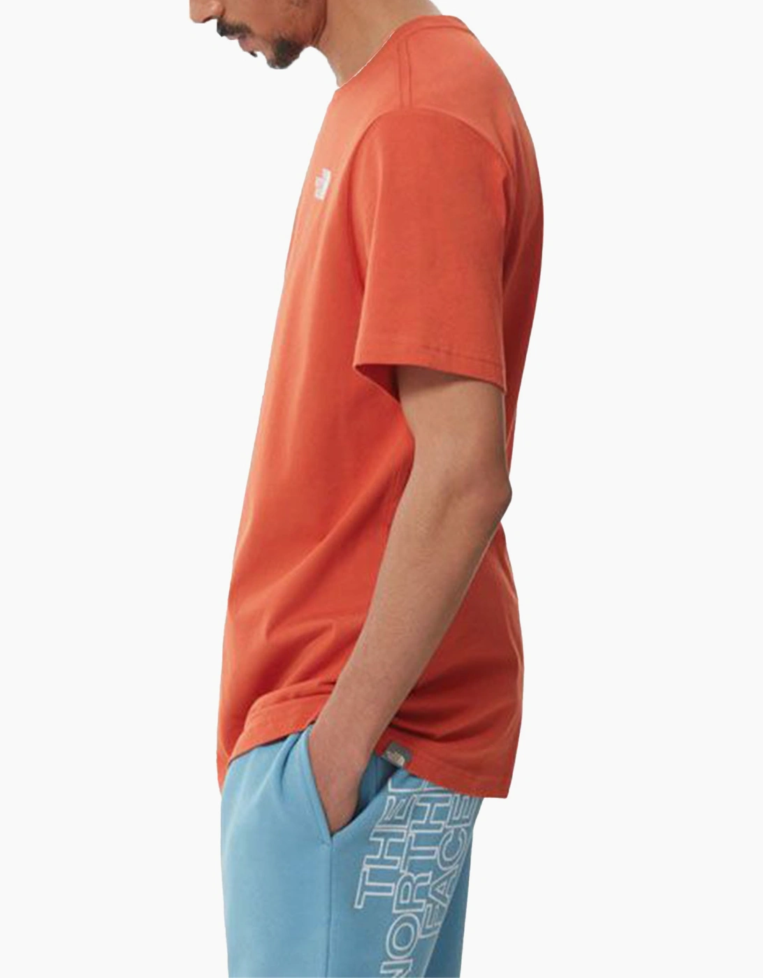 The North Face Mens T Shirts Crew Neck Short Sleeve Red Box Cotton Tee