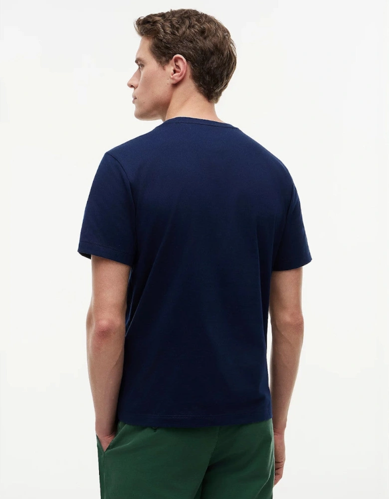 Tommy Hilfiger Flag Embroidery Crew Neck T-Shirt DCC Carbon Navy