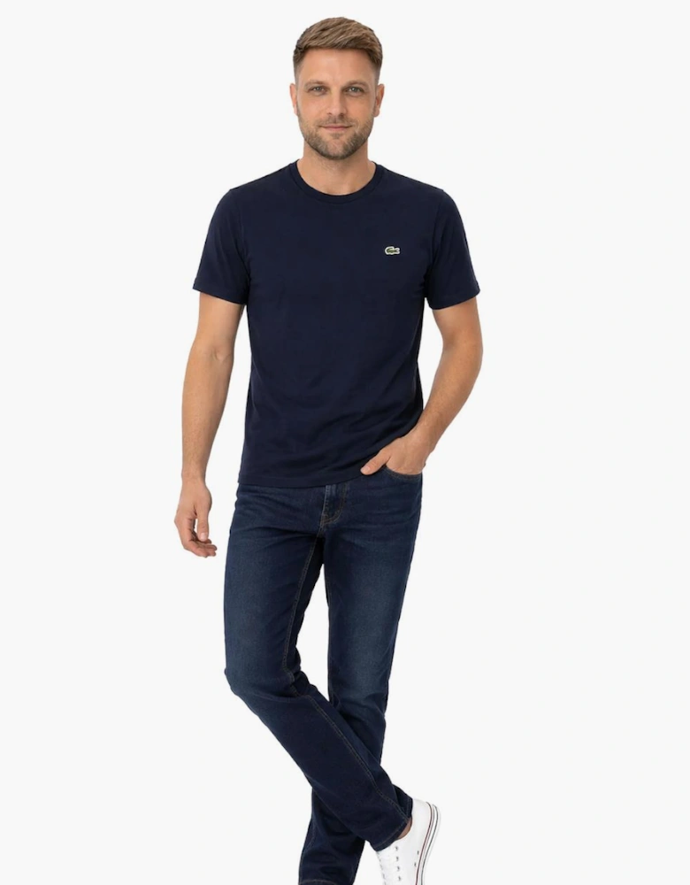 Lacoste Cotton Pima Crew Neck T-Shirt Midnight Blue