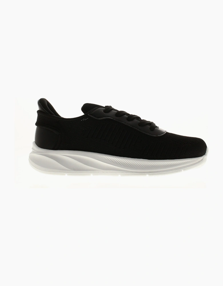 SURGE Womens Chunky Trainers Miriam Wider Fit Lace Up Black UK Size