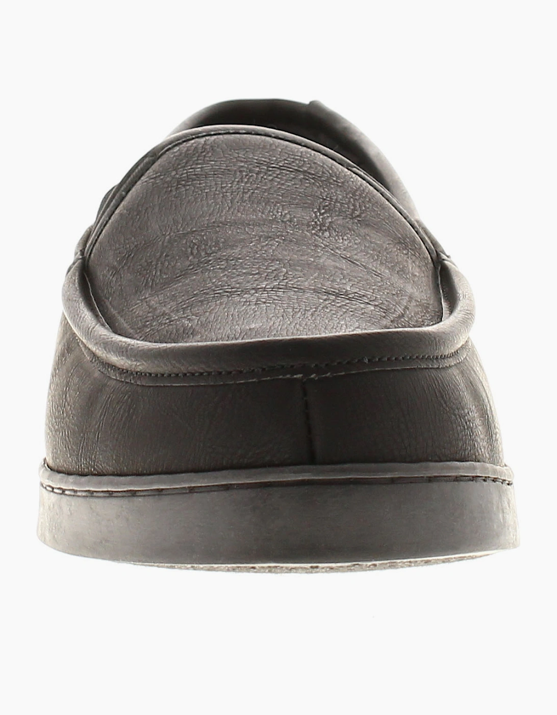 Oakdale Mens Full Slippers Memory Foam Stuart black UK Size