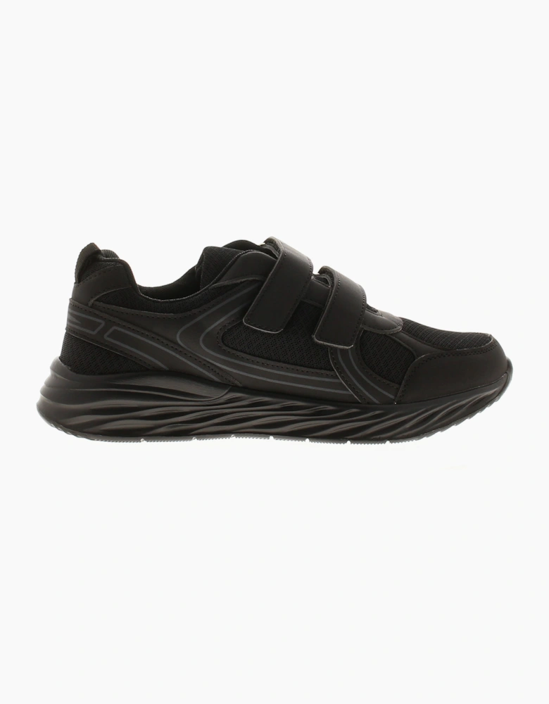SURGE Junior Boys Trainers Azriel JNR Touch Fastening black UK Size