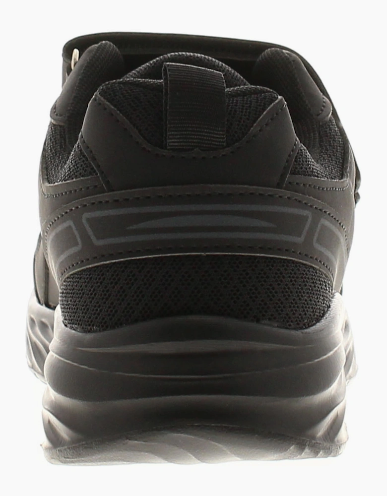 SURGE Junior Boys Trainers Azriel JNR Touch Fastening black UK Size