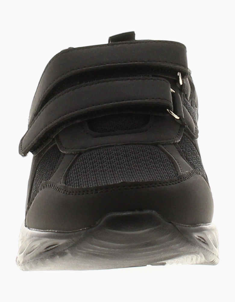 SURGE Junior Boys Trainers Azriel JNR Touch Fastening black UK Size