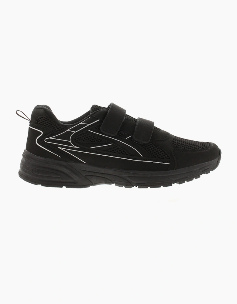 SURGE Mens Trainers Chance Touch Fastening black UK Size