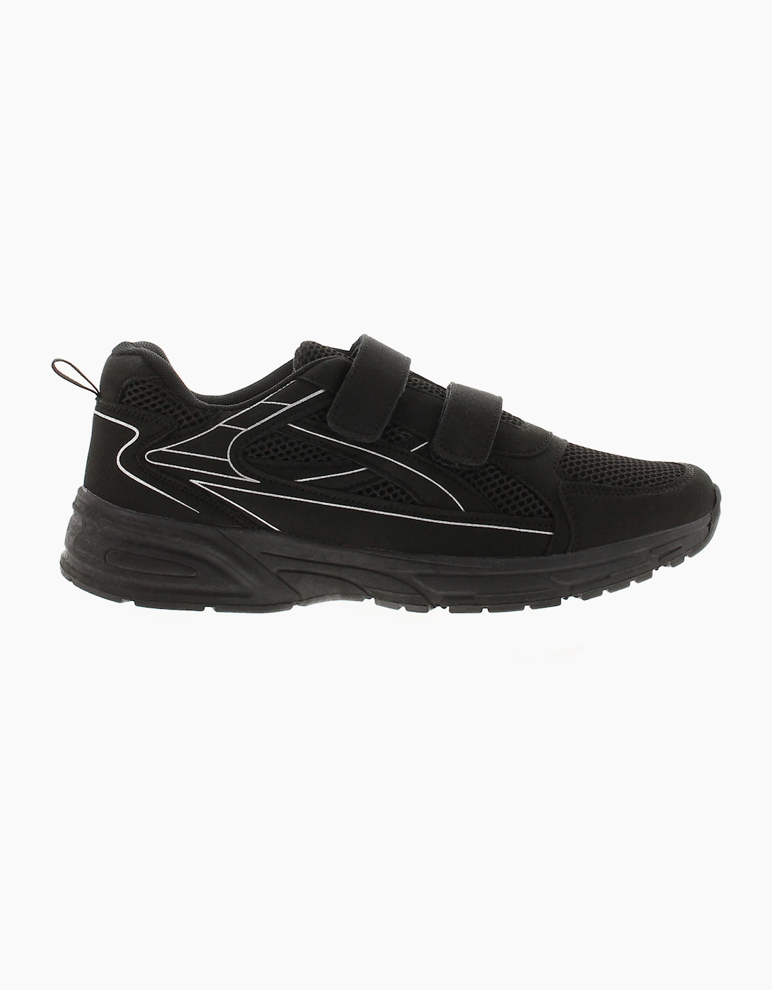 SURGE Mens Trainers Chance Touch Fastening black UK Size