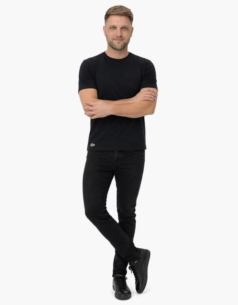 Lacoste 3 Pack Lounge Cotton T-Shirts Black/Black/Black