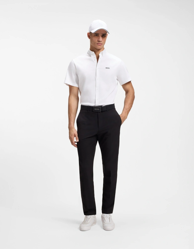 BOSS Green ST_Motion Mens Short Sleeve Shirt - White 100