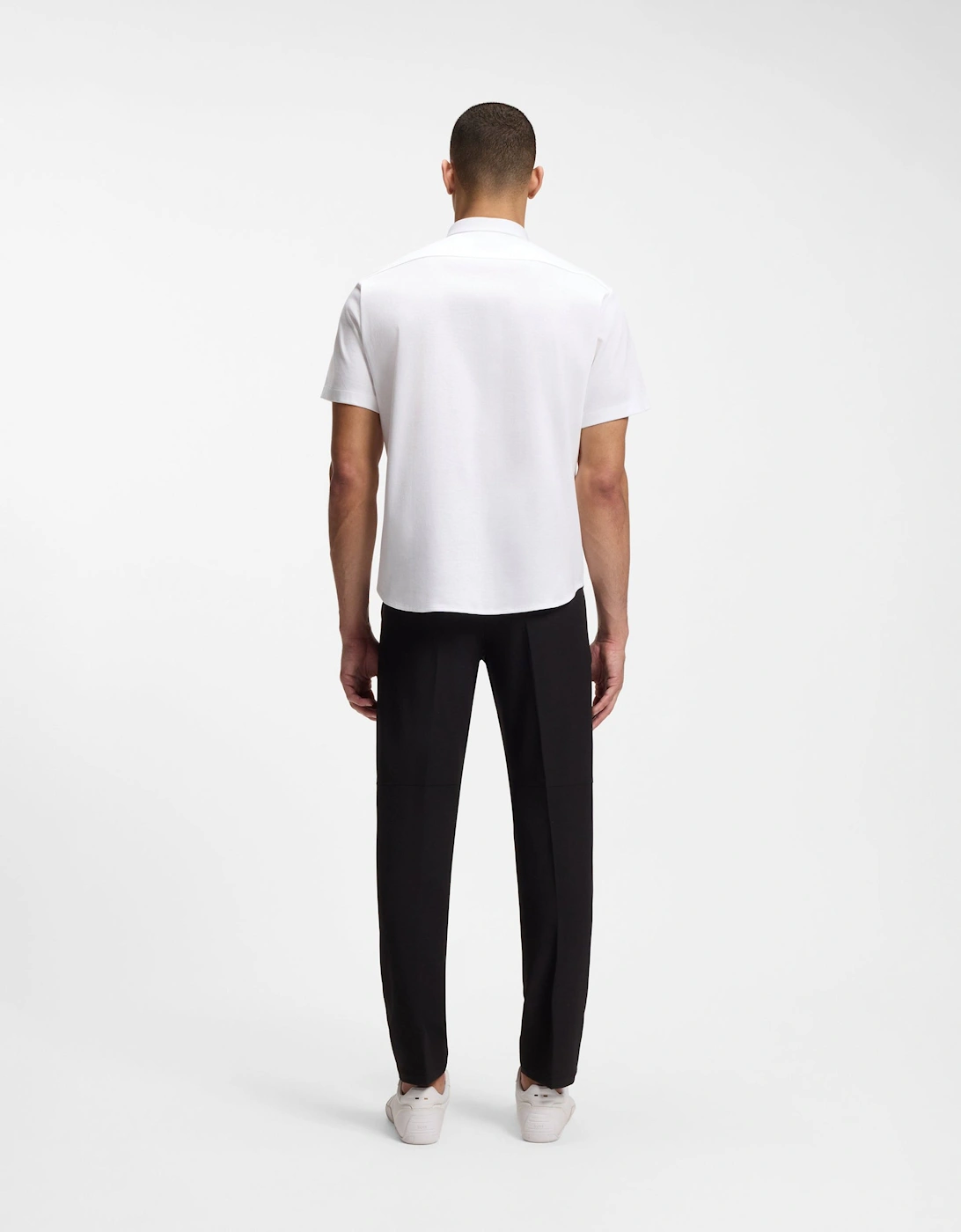 BOSS Green ST_Motion Mens Short Sleeve Shirt - White 100