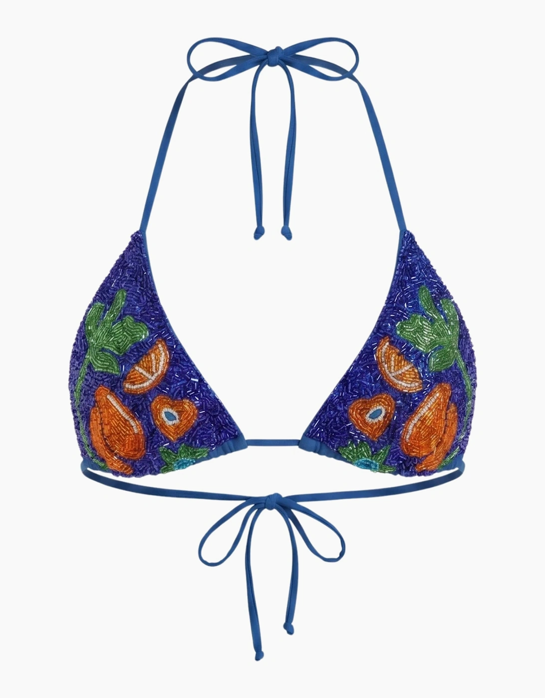 Mulata Hand-Beaded Bikini Christina Milian Navy