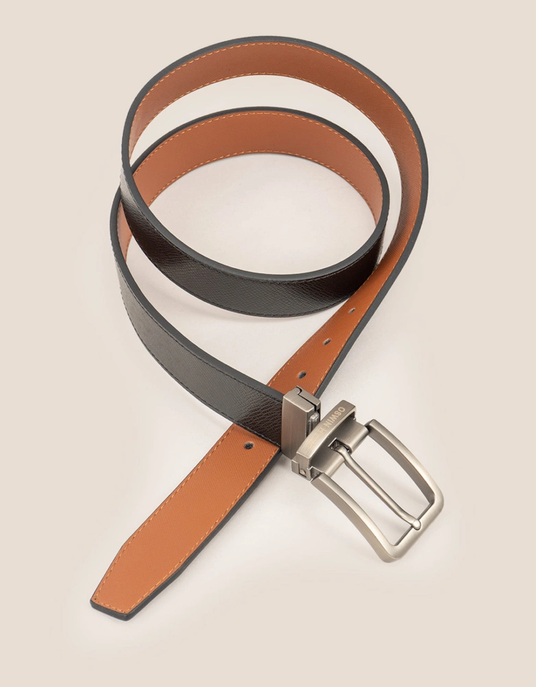 Claud Reversible Black Tan