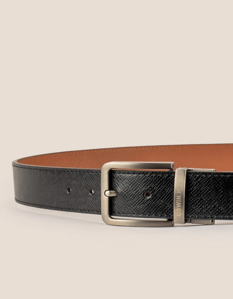 Claud Reversible Black Tan