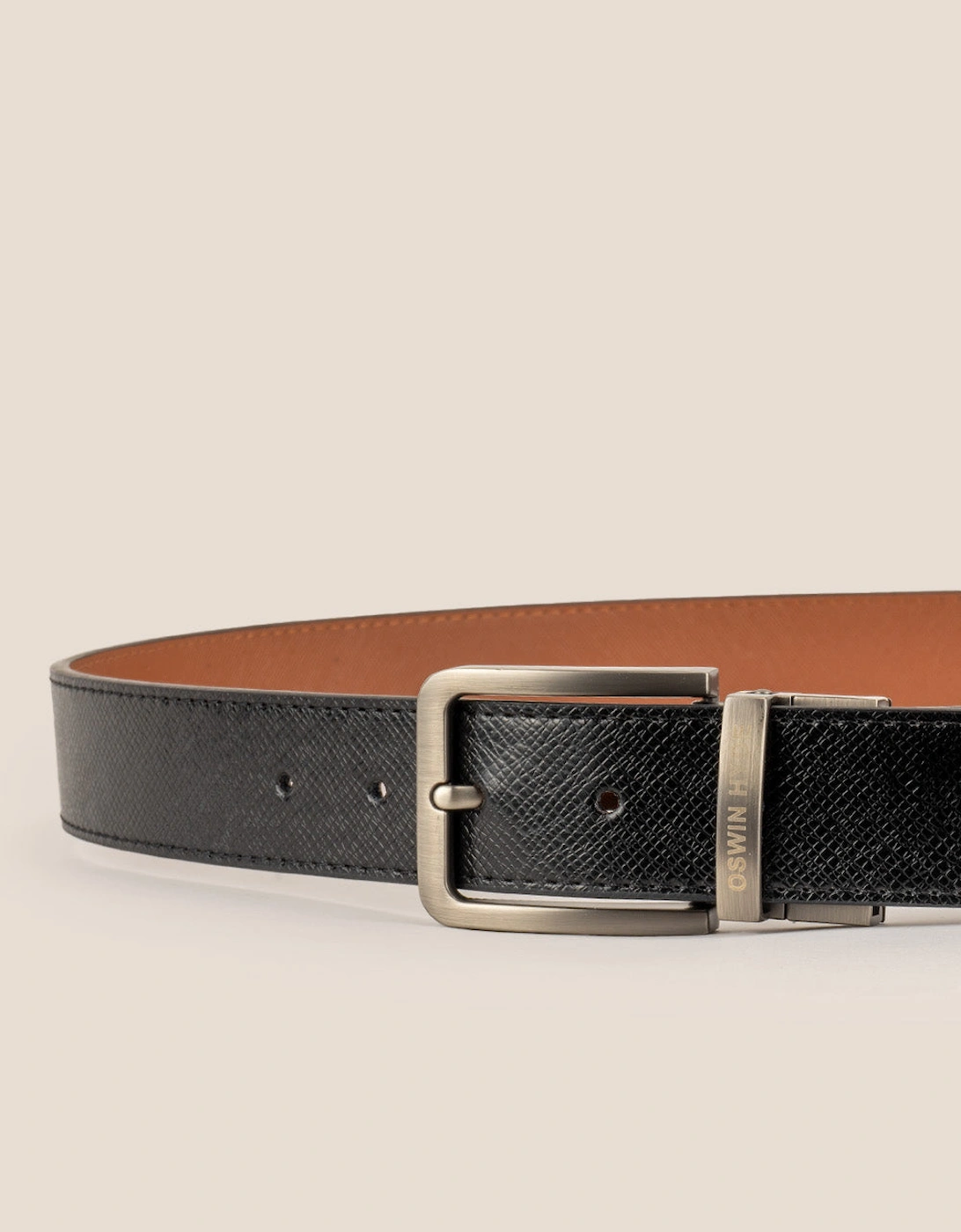 Claud Reversible Black Tan