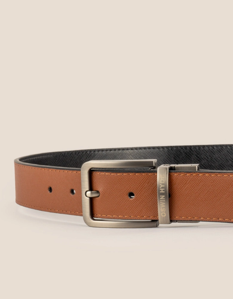 Claud Reversible Black Tan