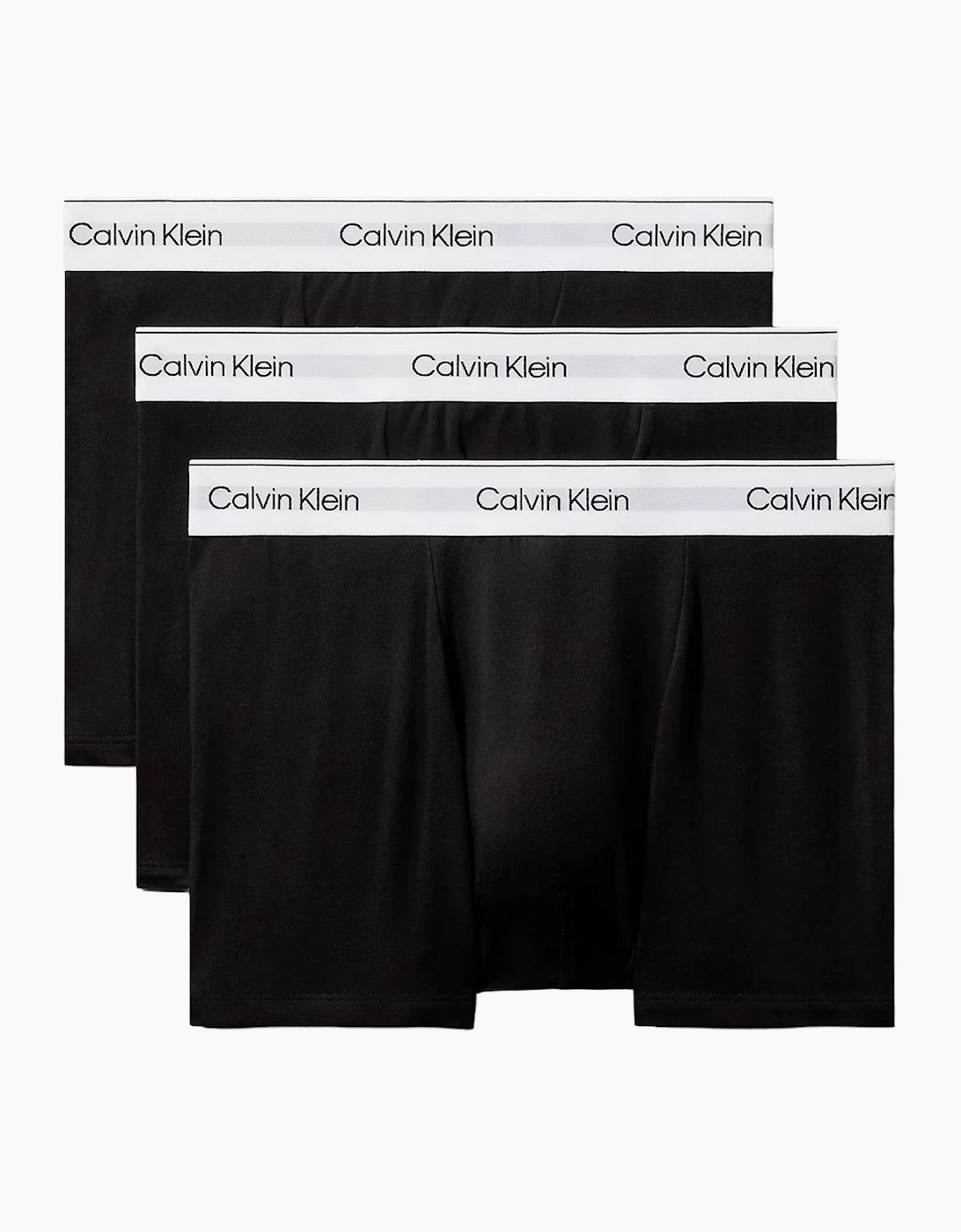 Calvin Klein Men's Black 3 Pack Icon Cotton Stretch Relaxed Fit Trunk - Size 32/34/35