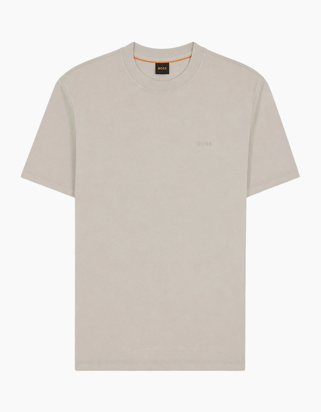 Hugo Boss Men's Grey Boss Te Interlock Relaxed Fit T-Shirt - Size: 42