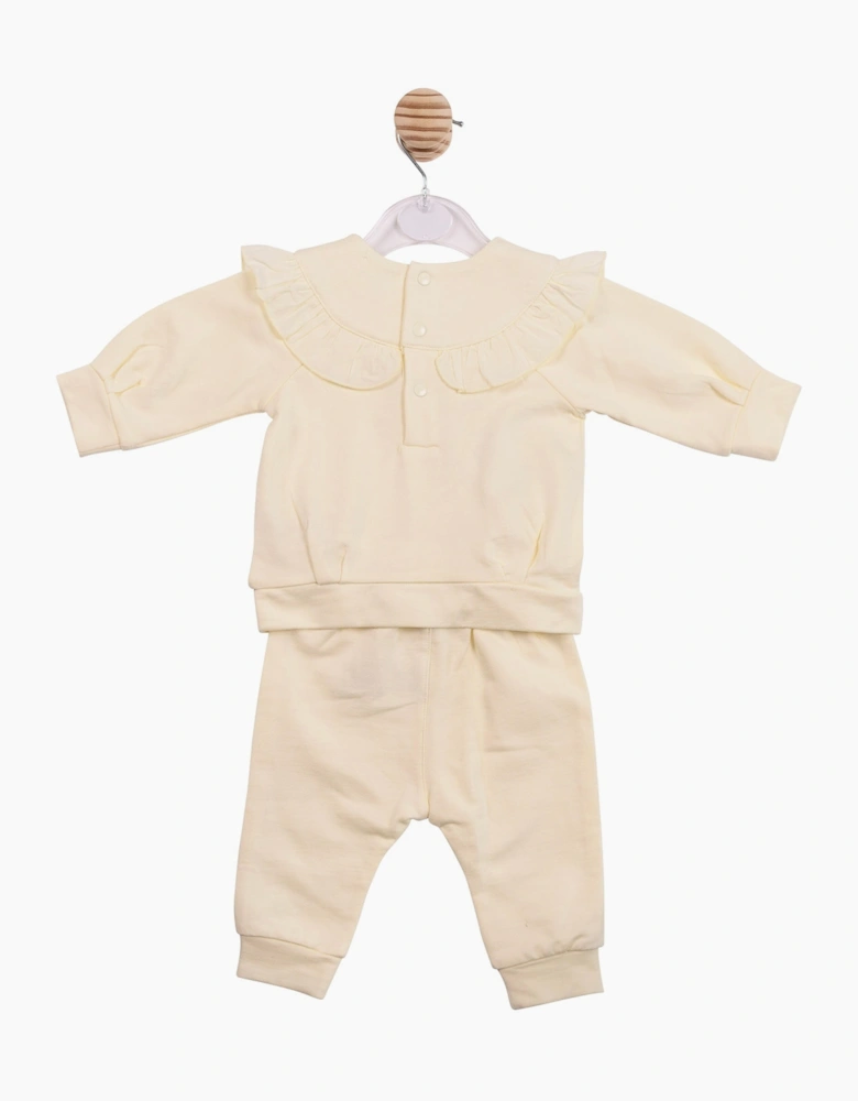 Girls Yellow Lemon Frilled Tracksuit
