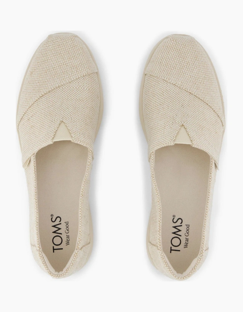 TOMS ALPARGATA PLUS Womens Espadrille Shoes Gold