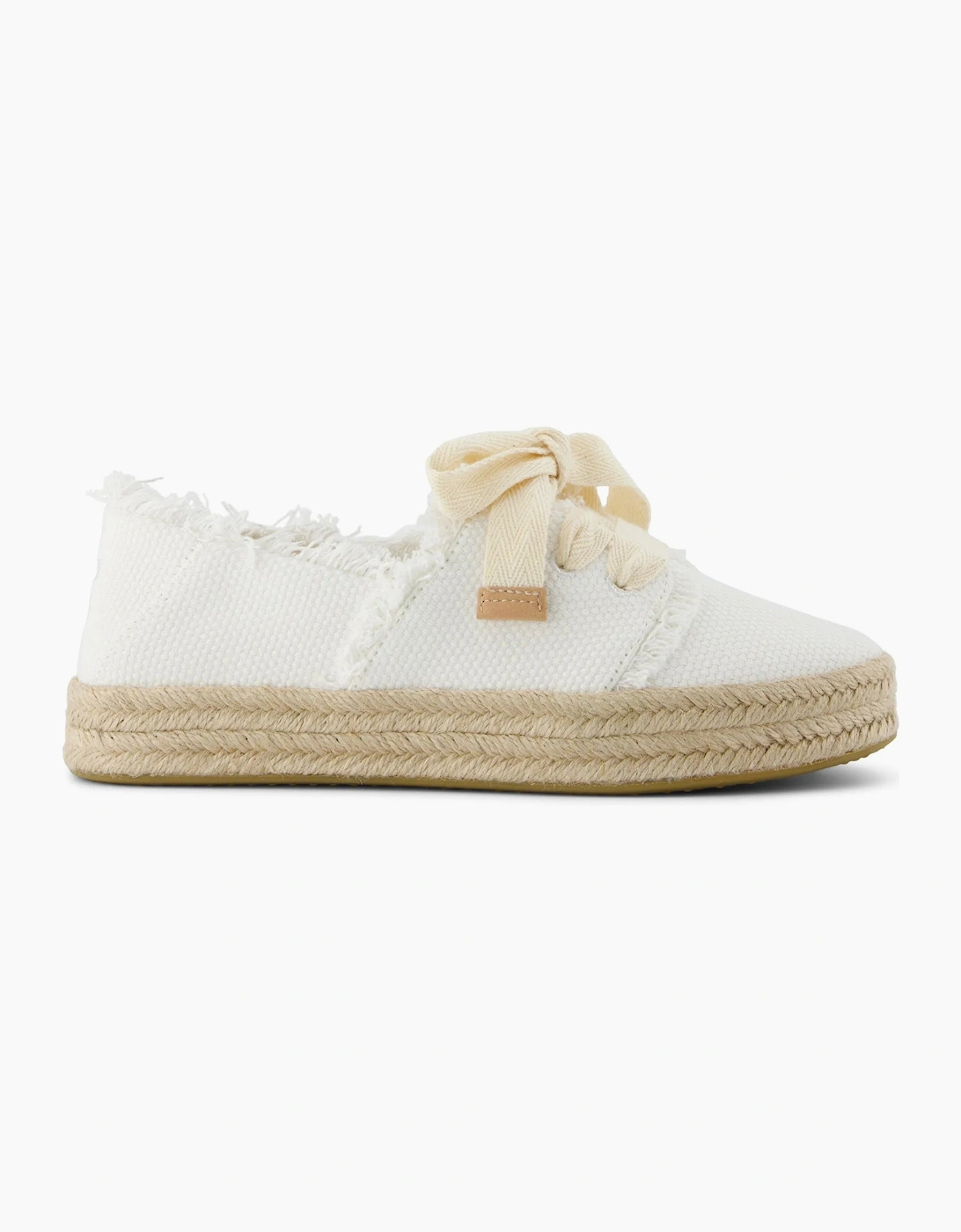 TOMS CAROLINA LACE UP Womens Espadrille Shoes White