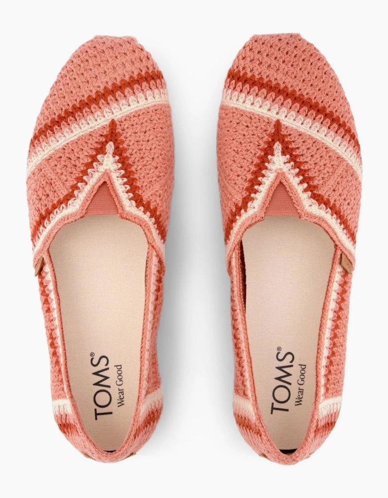 TOMS ALPARGATA CLASSIC Womens Espadrille Shoes Medium Pink