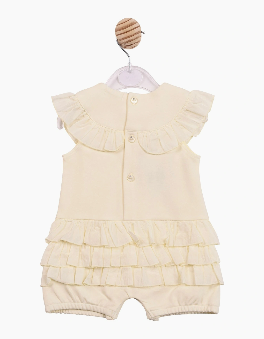 Girls Lemon Yellow Soft Jersey Romper