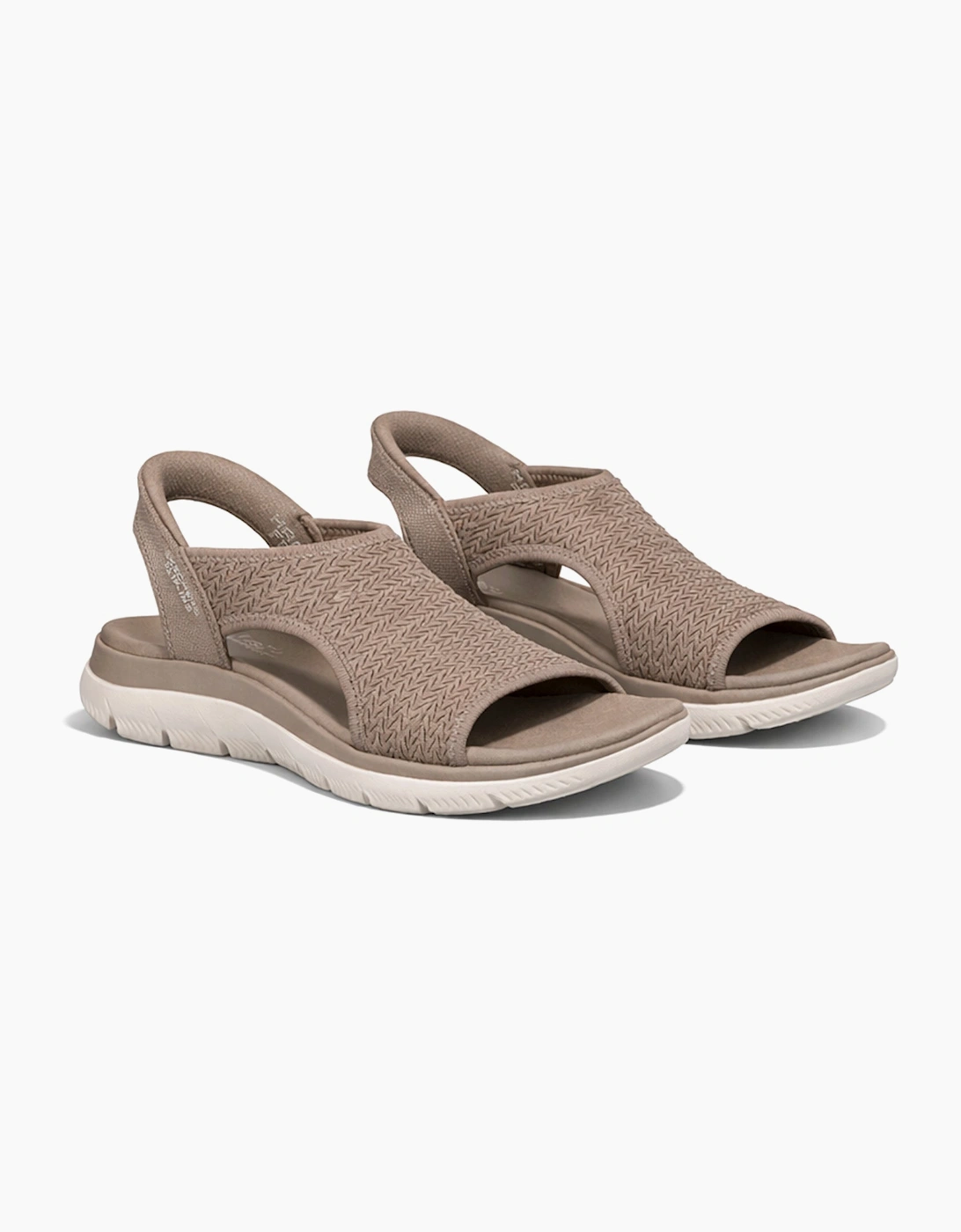 Skechers SUMMITS SANDAL - SWEETLY EVOL Womens Cross Strap Sandals Taupe