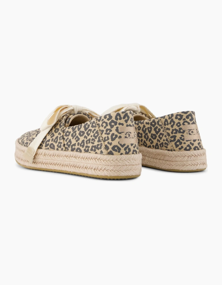 TOMS CAROLINA LACE UP Womens Espadrille Shoes Beige