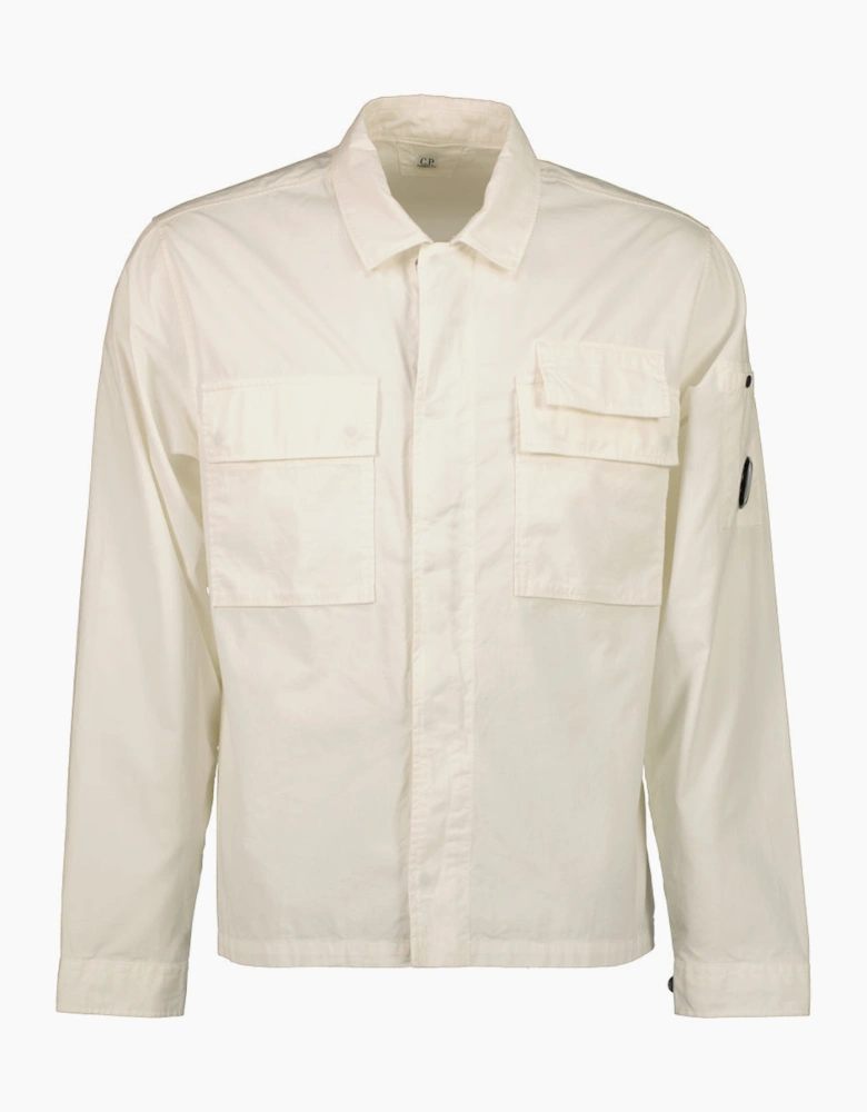 Gabardine Half Zip Lens Overshirt