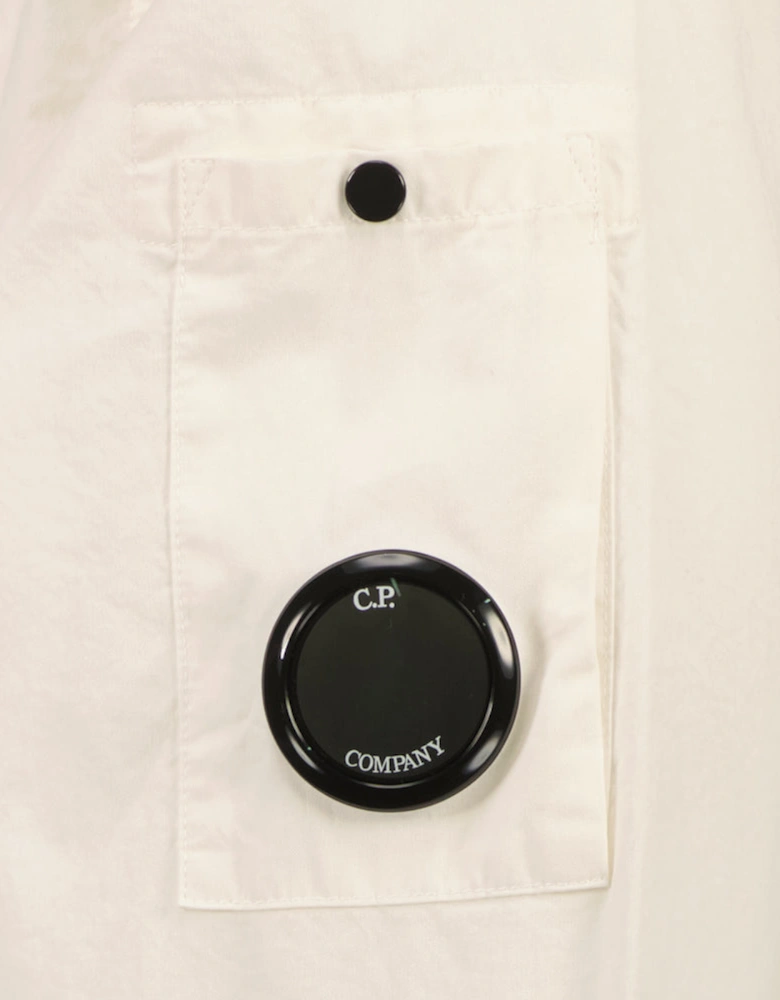Gabardine Half Zip Lens Overshirt