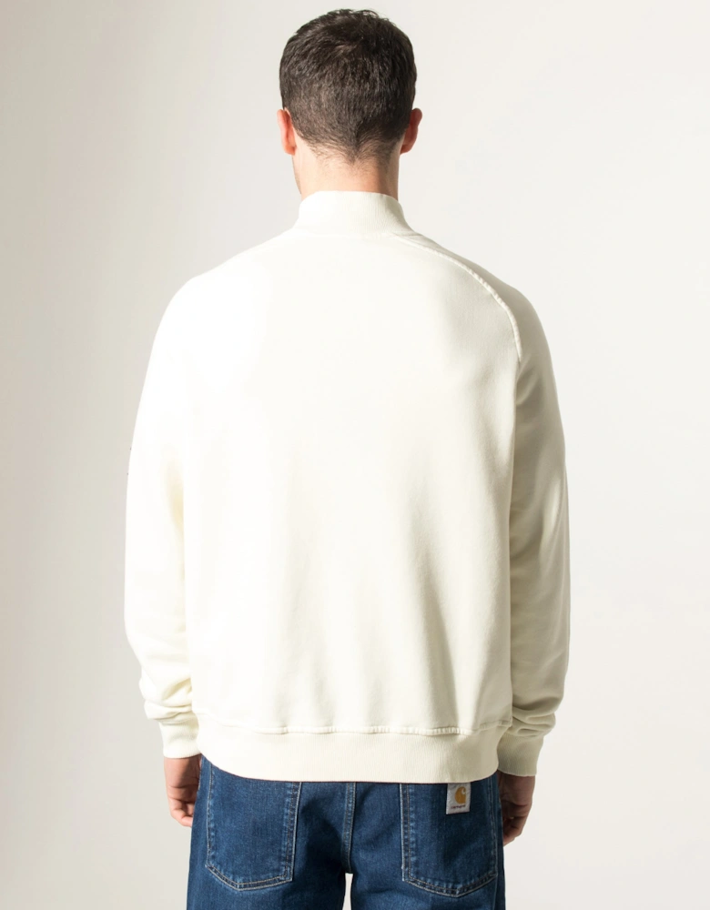 Relaxed Fit Boston Logo Quarter Zip Sweatshirt