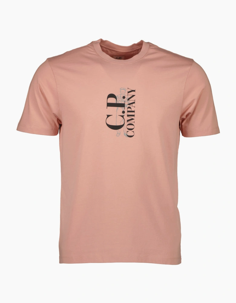 Vertical Logo Print T-Shirt
