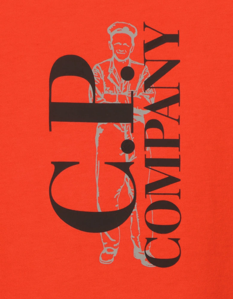 Vertical Logo Print T-Shirt