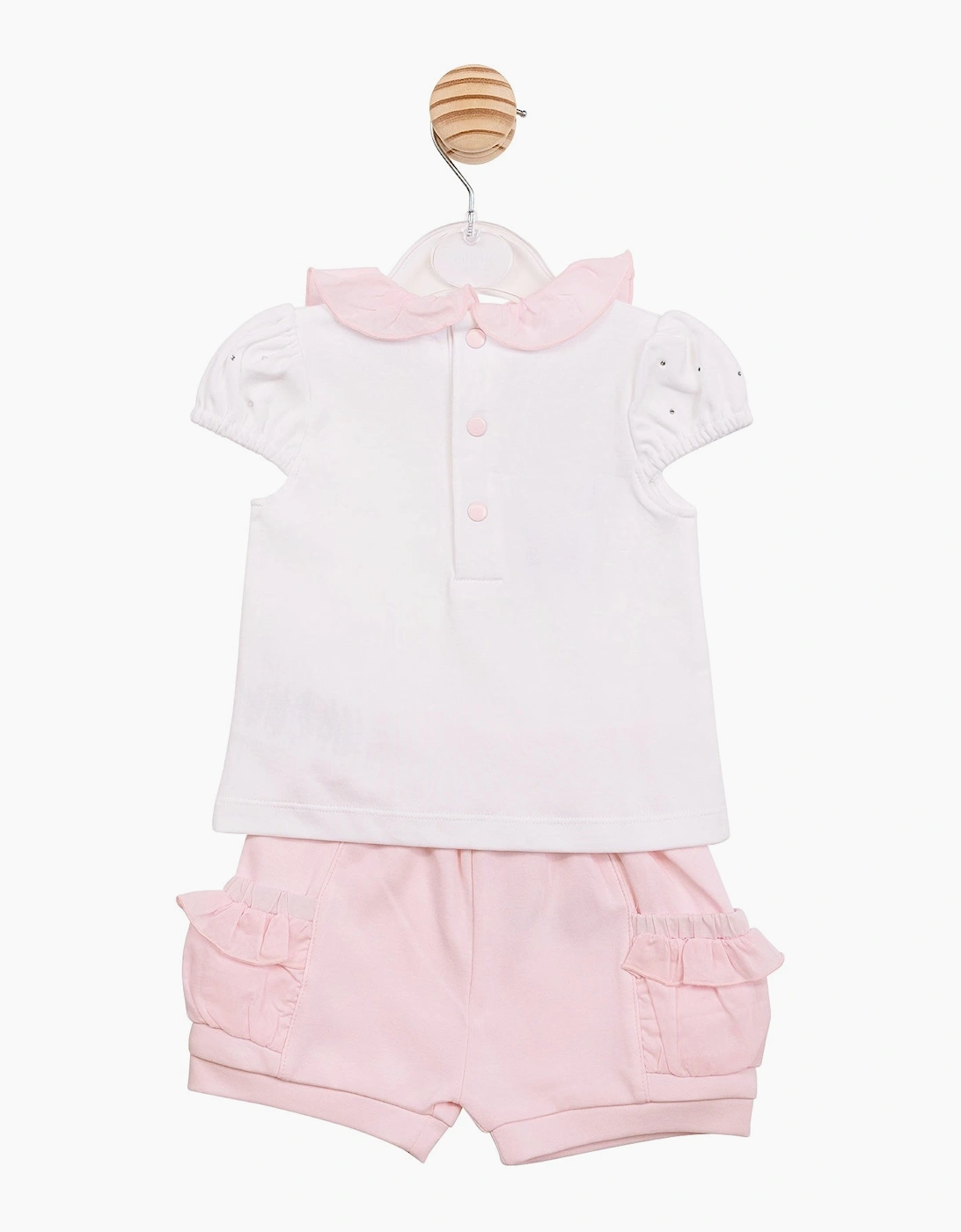 Girls Pale Pink Soft Jersey Short Set