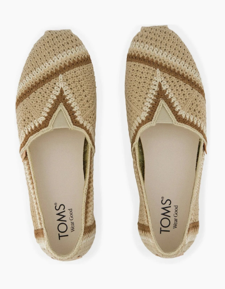 TOMS ALPARGATA CLASSIC Womens Espadrille Shoes Dark Beige