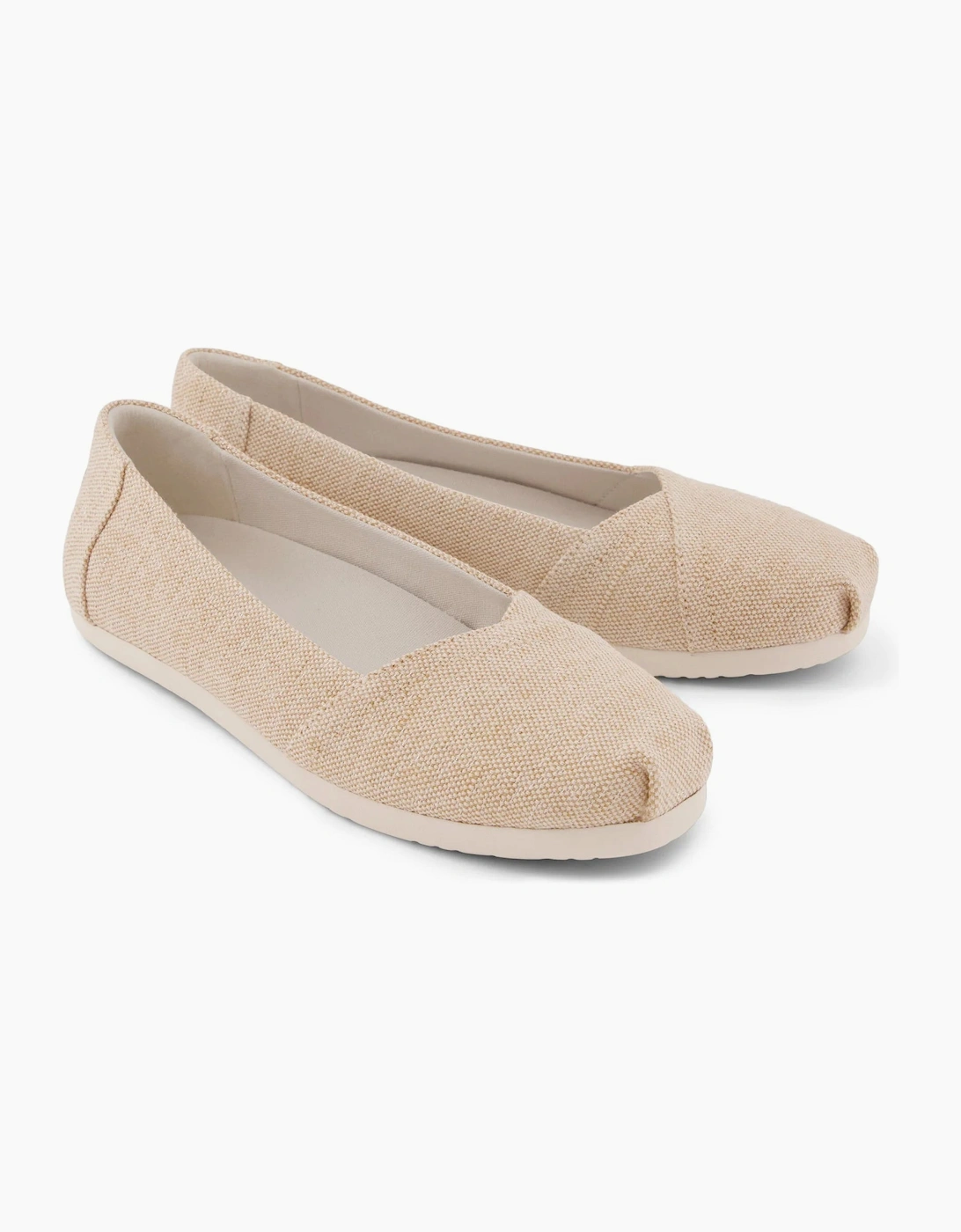 TOMS ALPARGATA BALLET Womens Ballerina Shoes Gold