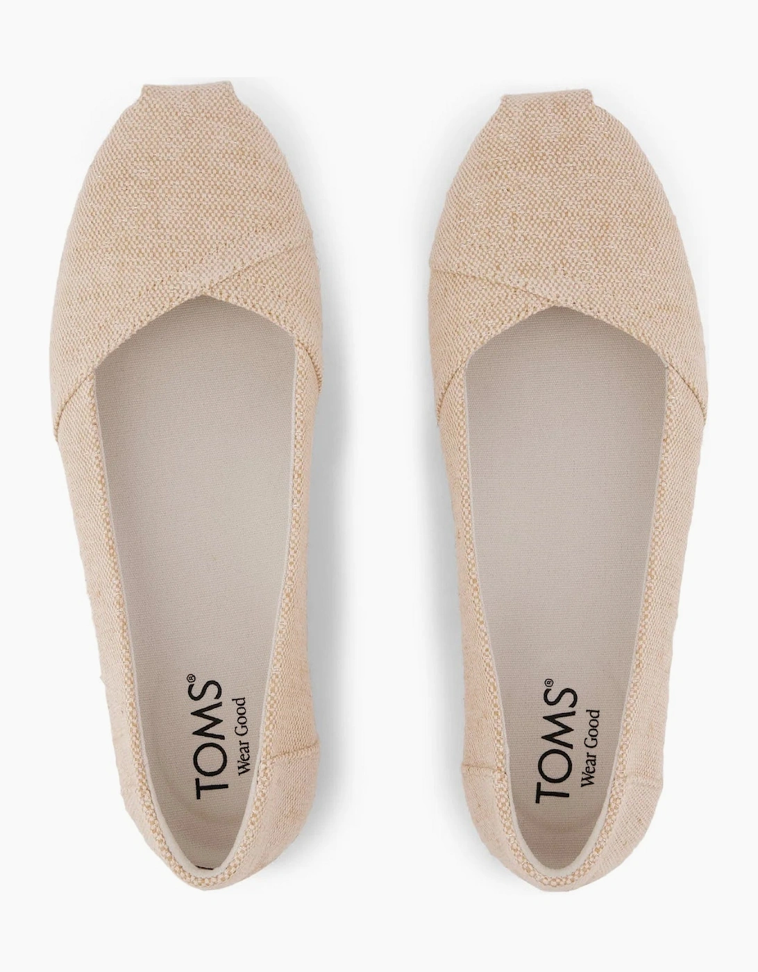 TOMS ALPARGATA BALLET Womens Ballerina Shoes Gold