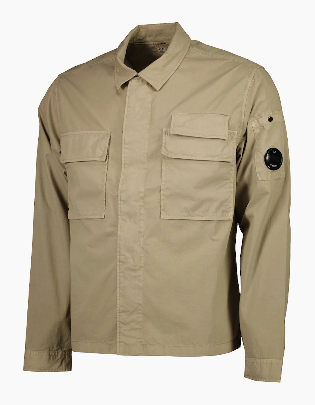 Gabardine Half Zip Lens Overshirt