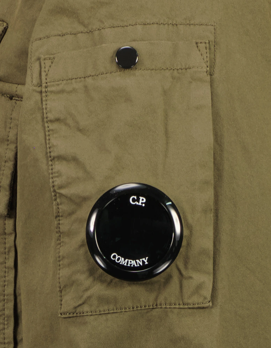 Gabardine Half Zip Lens Overshirt