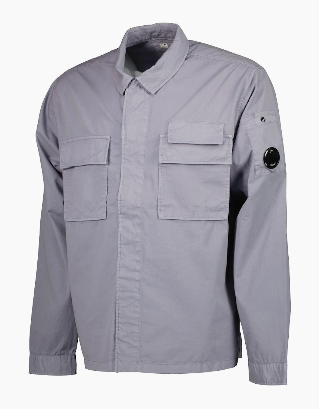 Gabardine Half Zip Lens Overshirt