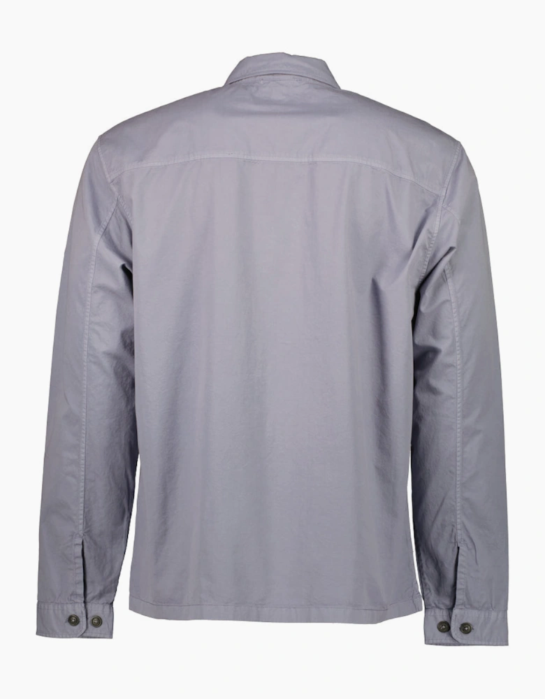 Gabardine Half Zip Lens Overshirt
