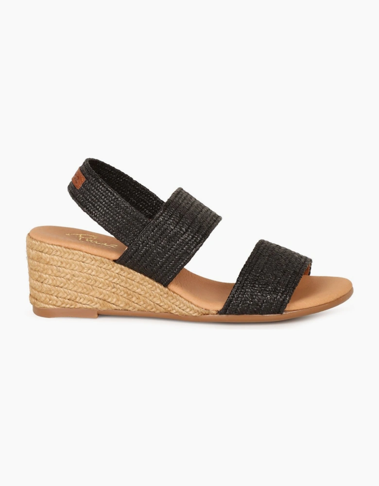Band Womens Wedge Heel Sandals