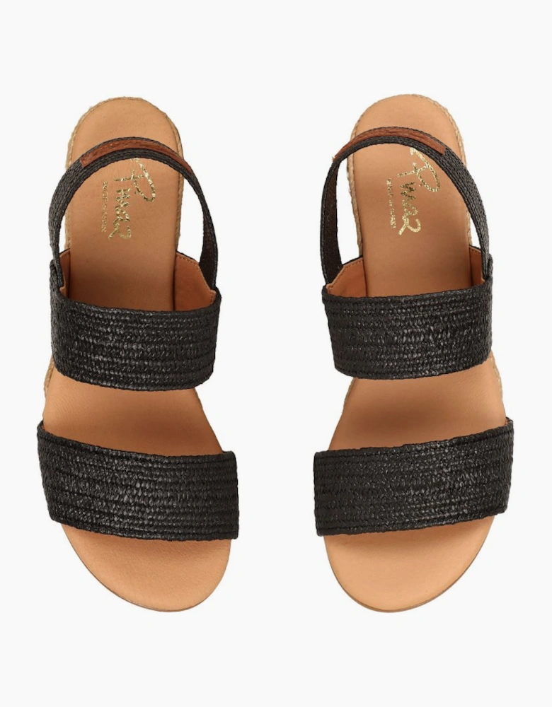 Band Womens Wedge Heel Sandals